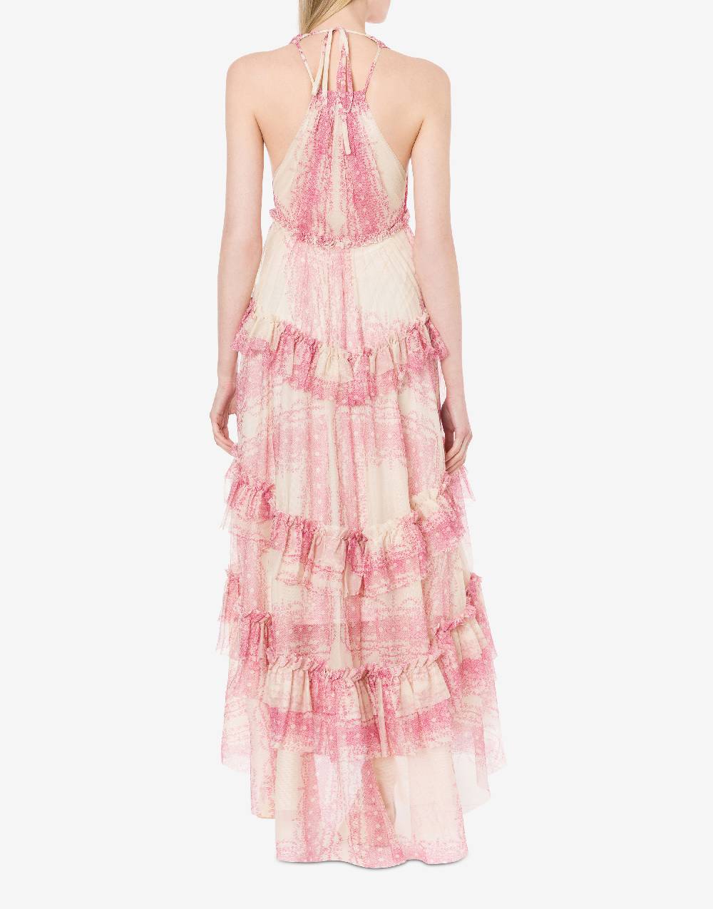 Philosophy Di Lorenzo Serafini Abito a balze in tulle stampato Acquista Ora
