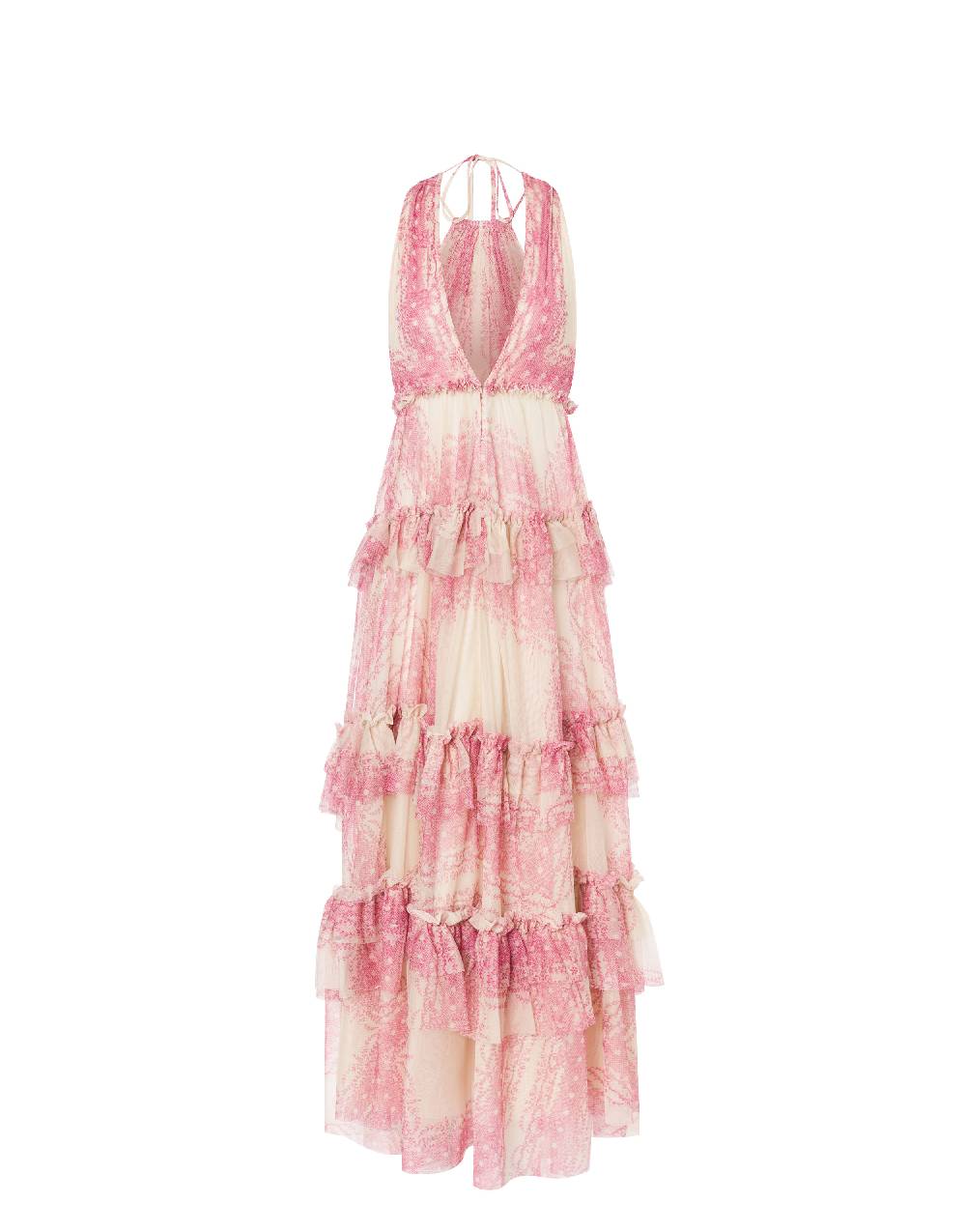 Philosophy Di Lorenzo Serafini Abito a balze in tulle stampato Acquista Ora