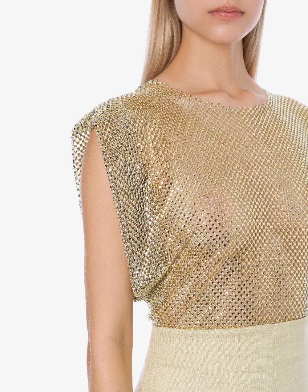 Philosophy Di Lorenzo Serafini Top in rete con strass Shopping Online