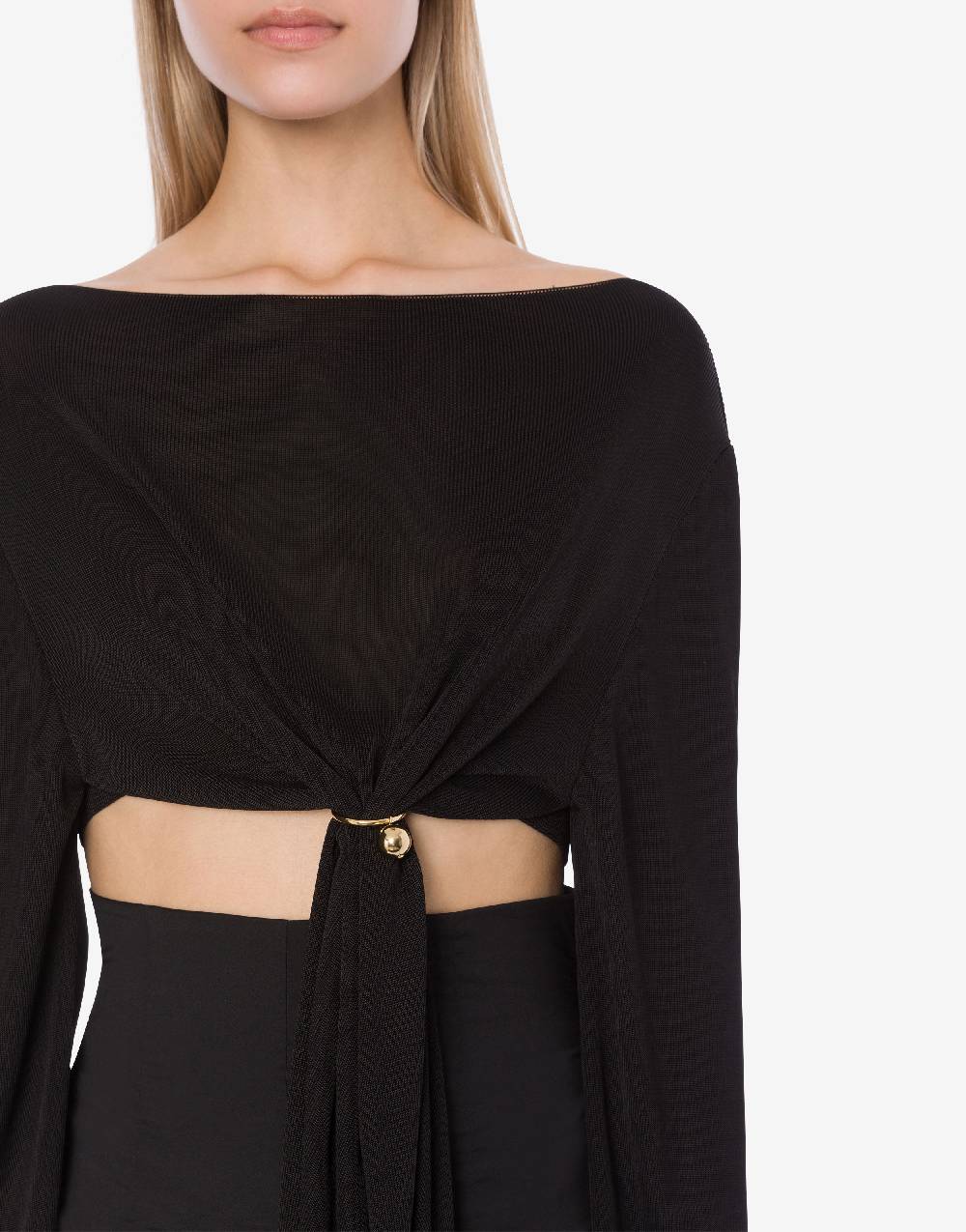 Philosophy Di Lorenzo Serafini Maglia crop con piercing Sconto