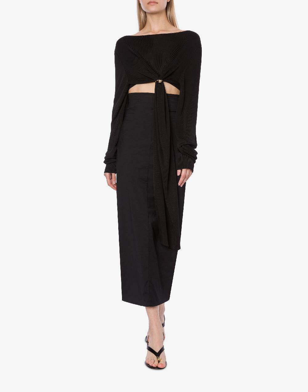 Philosophy Di Lorenzo Serafini Maglia crop con piercing Sconto