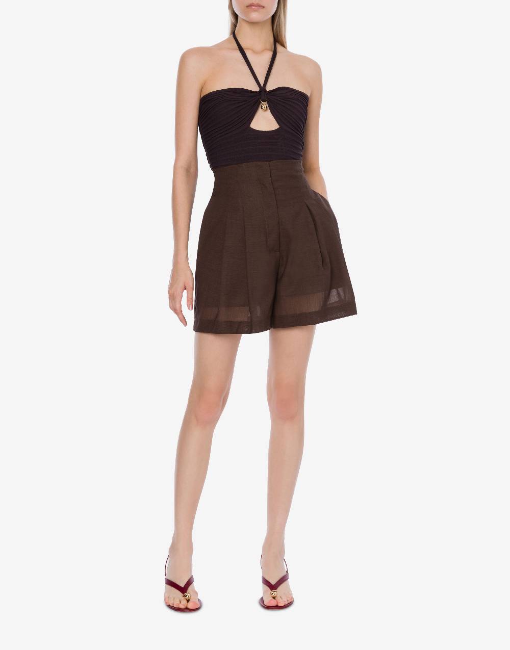 Philosophy Di Lorenzo Serafini Top stretch con piercing Online