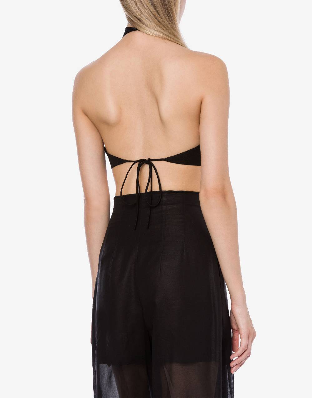 Philosophy Di Lorenzo Serafini Crop top in tela di misto lino Hotsell