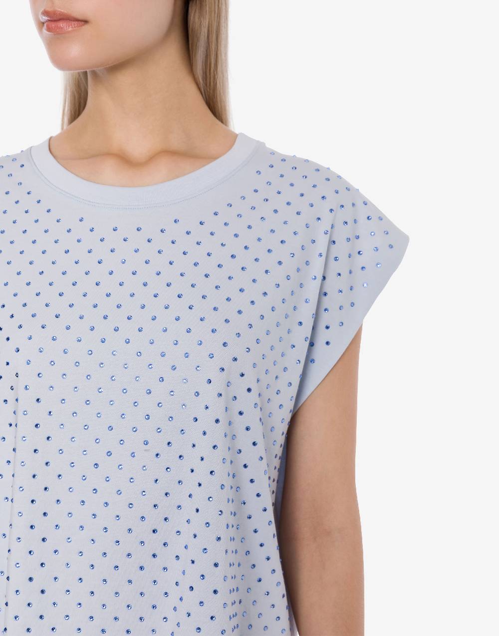 Philosophy Di Lorenzo Serafini T-shirt in jersey con strass Vendita Calda