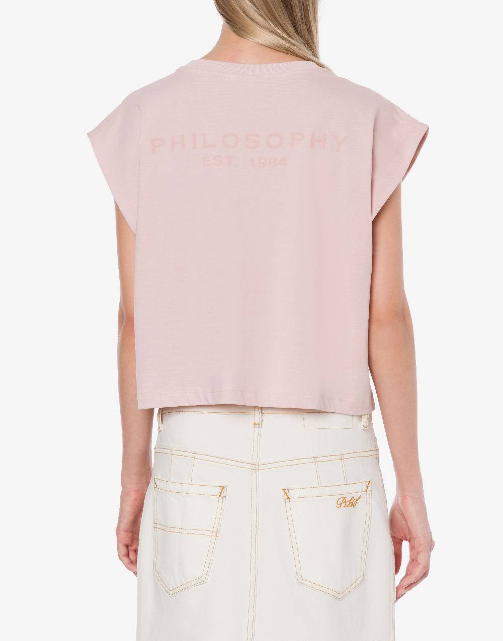Philosophy Di Lorenzo Serafini T-shirt in jersey con strass Vendita Economica