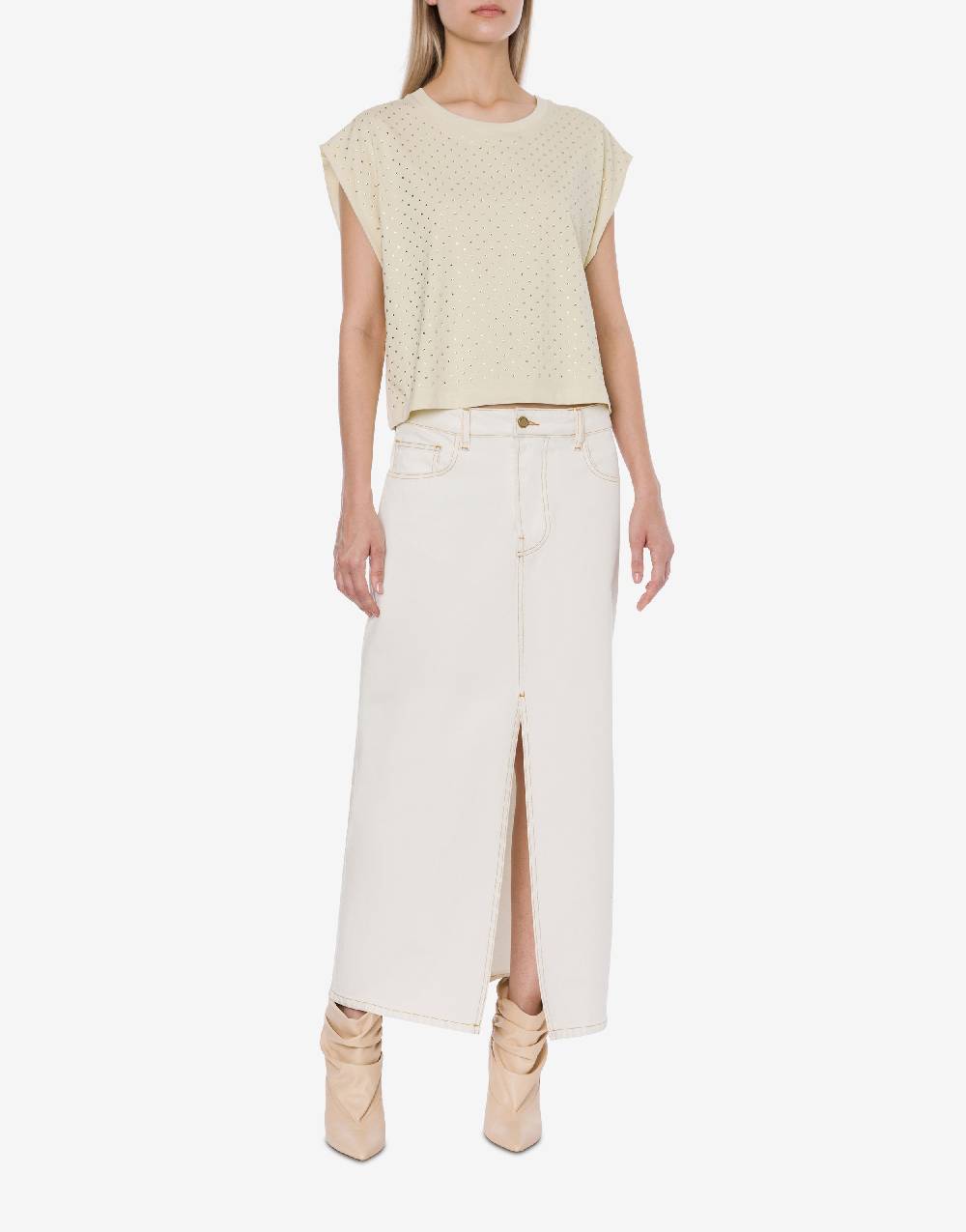 Philosophy Di Lorenzo Serafini T-shirt in jersey con strass Saldi Di Fabbrica