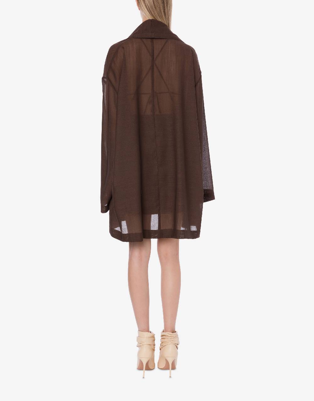 Philosophy Di Lorenzo Serafini Spolverino in voile di lana Vendite Flash