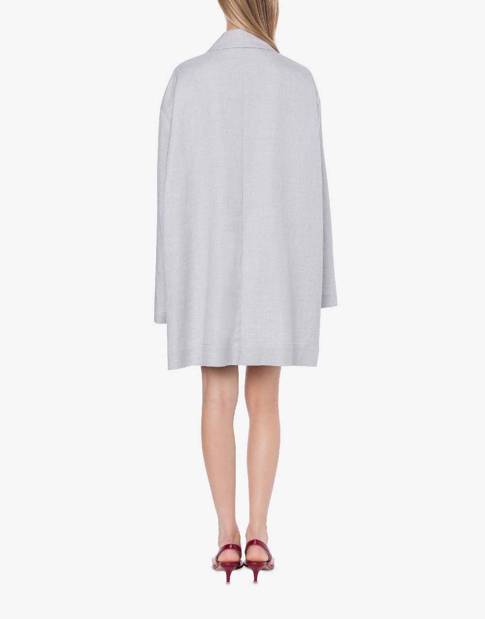 Philosophy Di Lorenzo Serafini Cappotto leggero in tela di misto lino In Saldo
