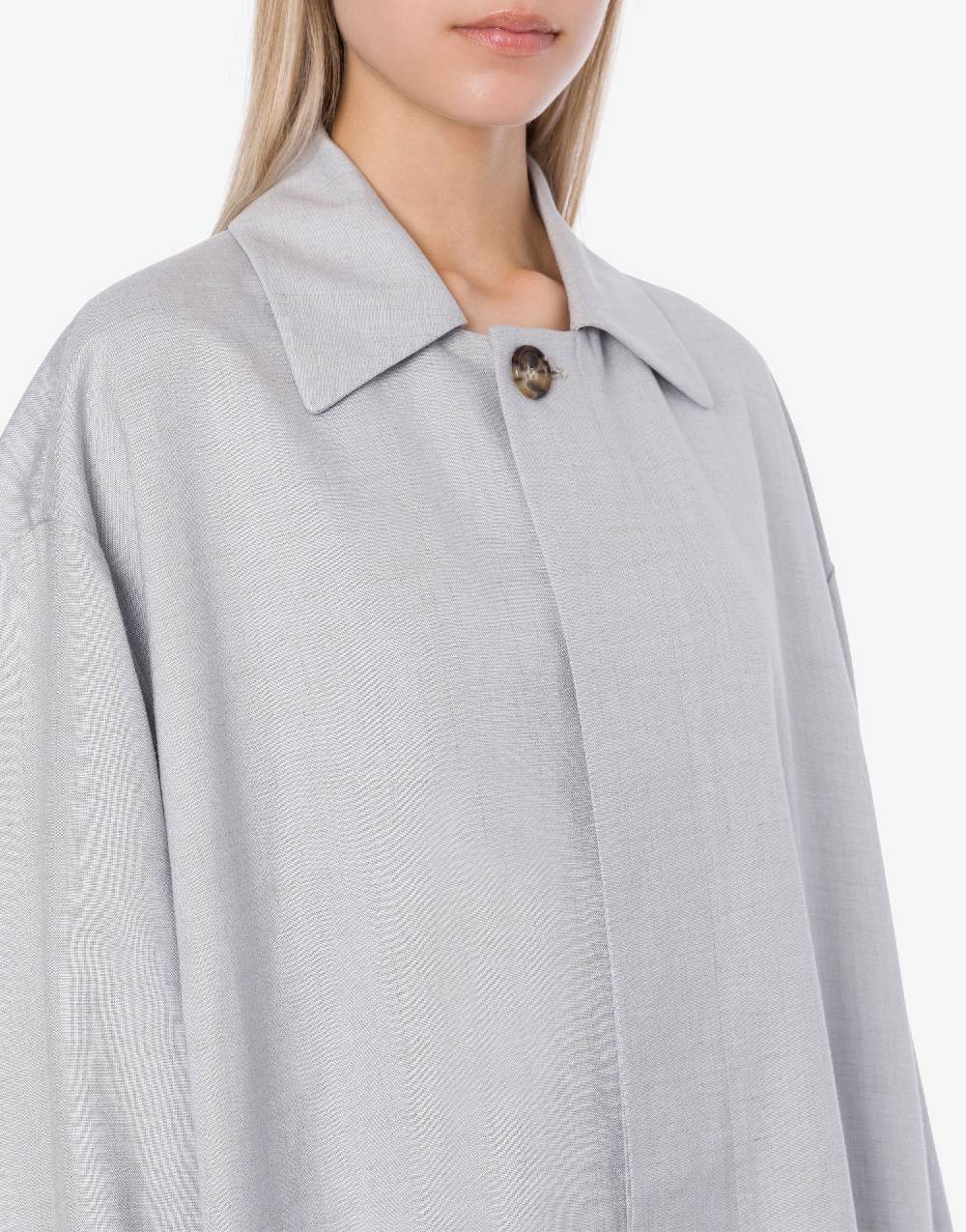 Philosophy Di Lorenzo Serafini Cappotto leggero in tela di misto lino In Saldo