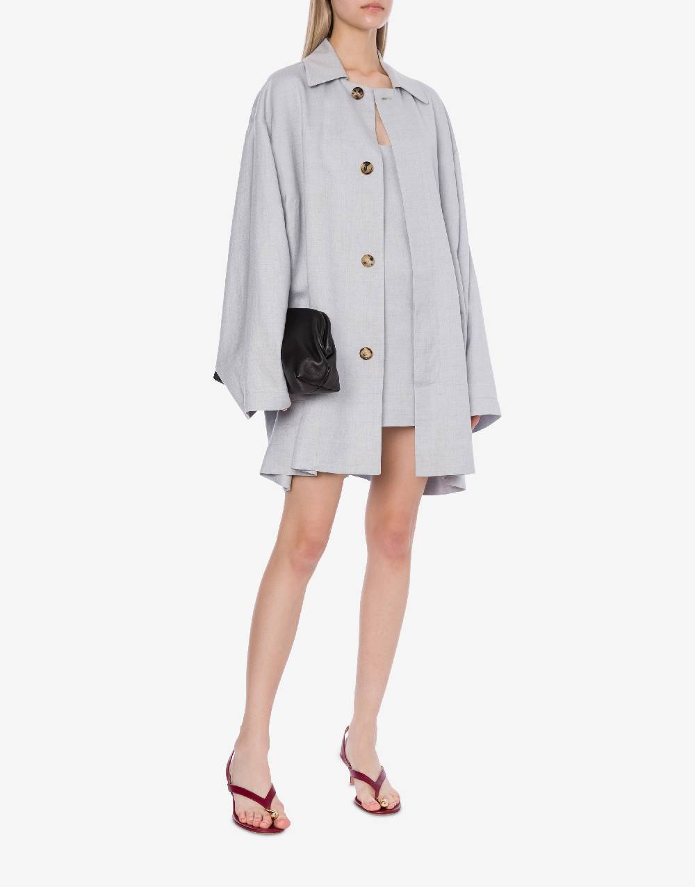 Philosophy Di Lorenzo Serafini Cappotto leggero in tela di misto lino In Saldo