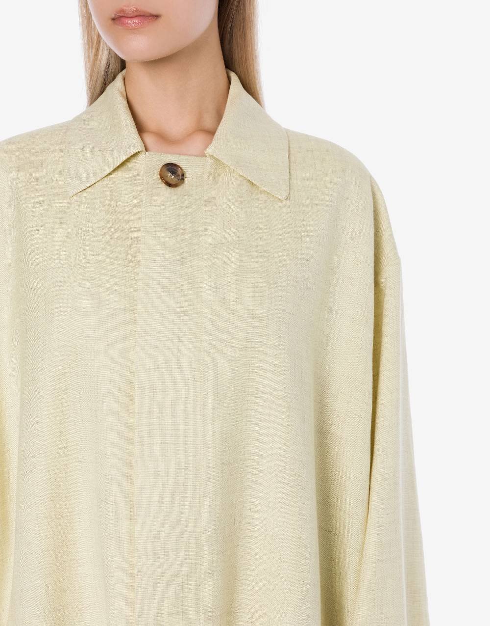 Philosophy Di Lorenzo Serafini Cappotto leggero in tela di misto lino Nuova