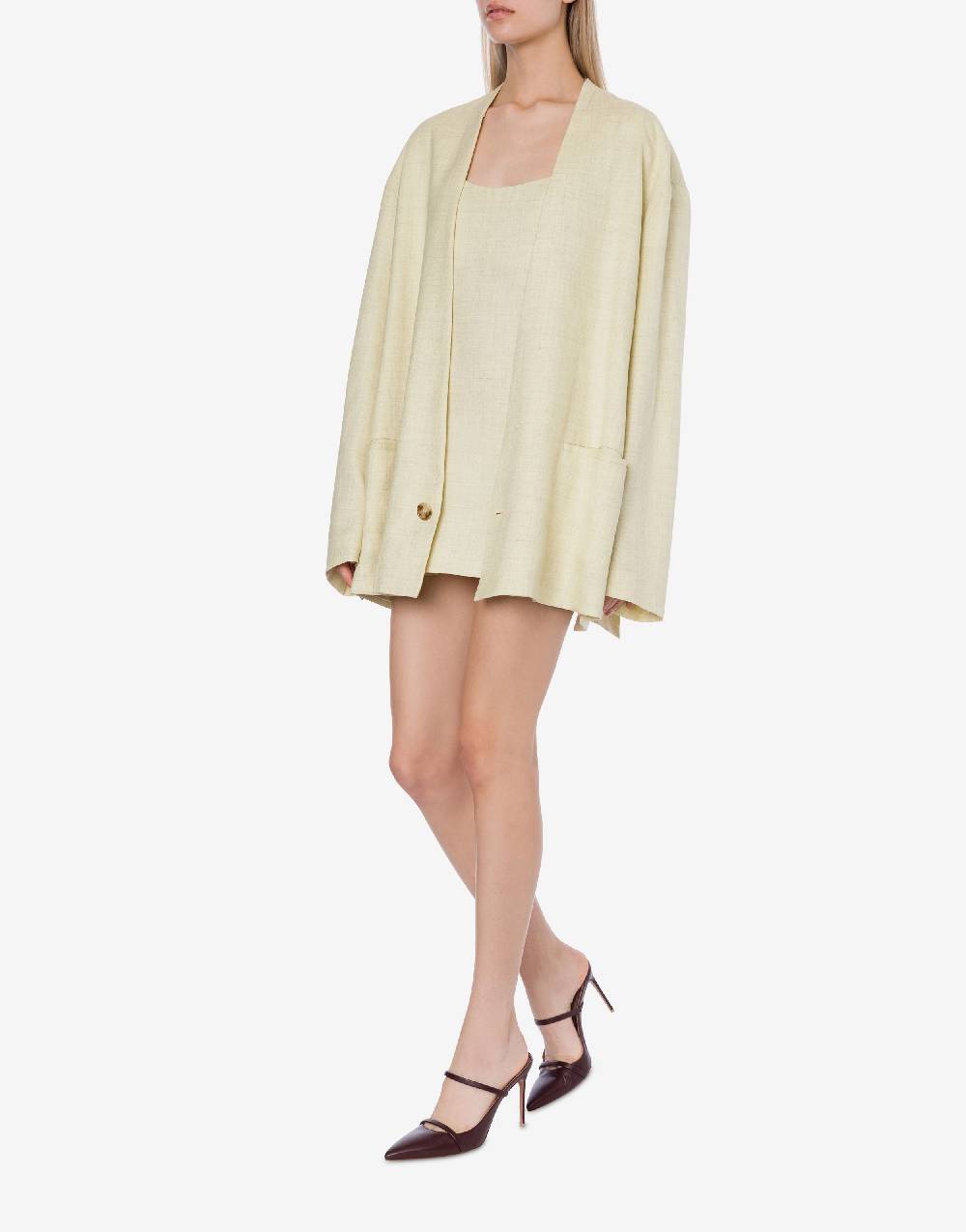 Philosophy Di Lorenzo Serafini Giacca oversize in tela misto lino 2025