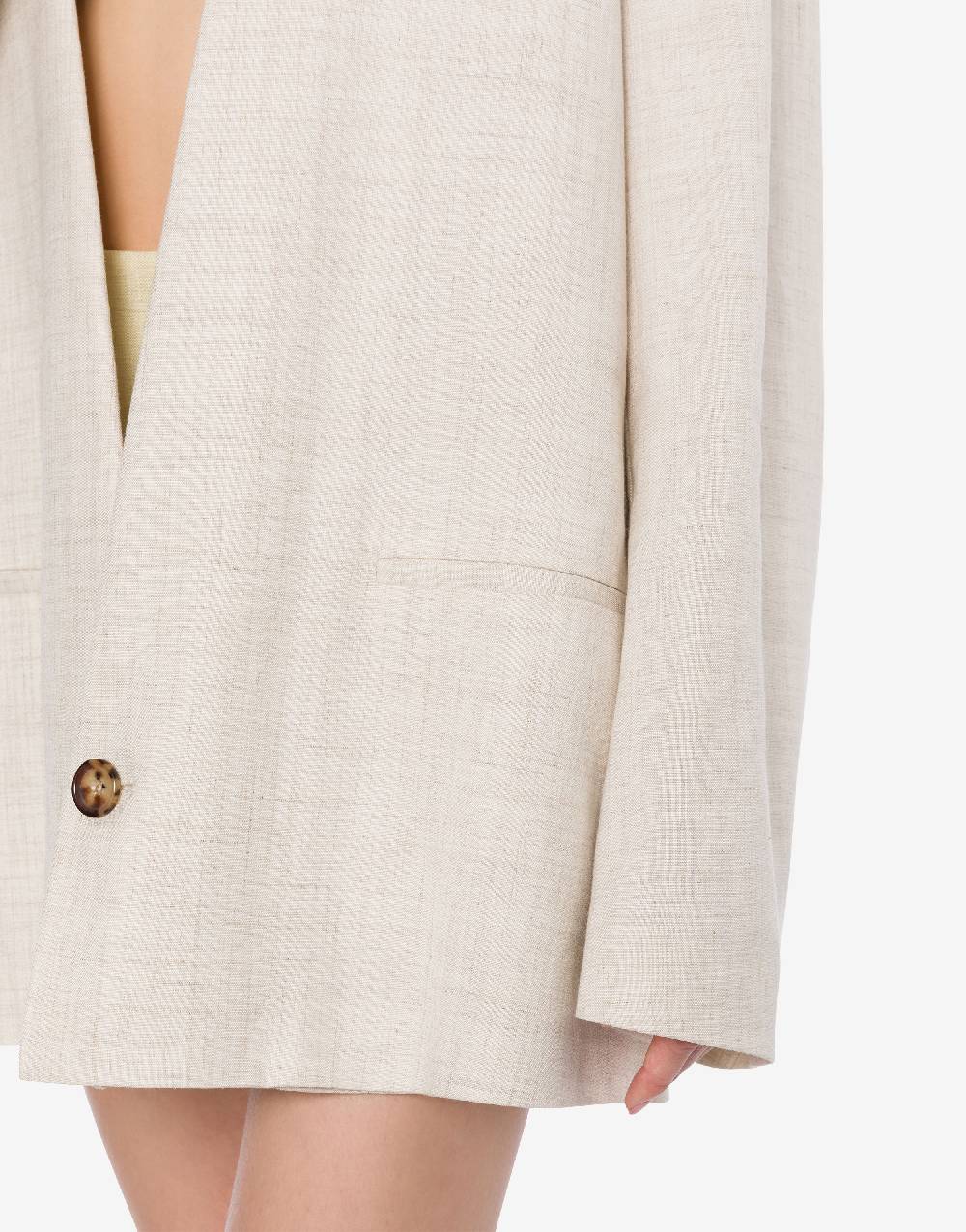 Philosophy Di Lorenzo Serafini Giacca oversize in tela misto lino Ritorno libero