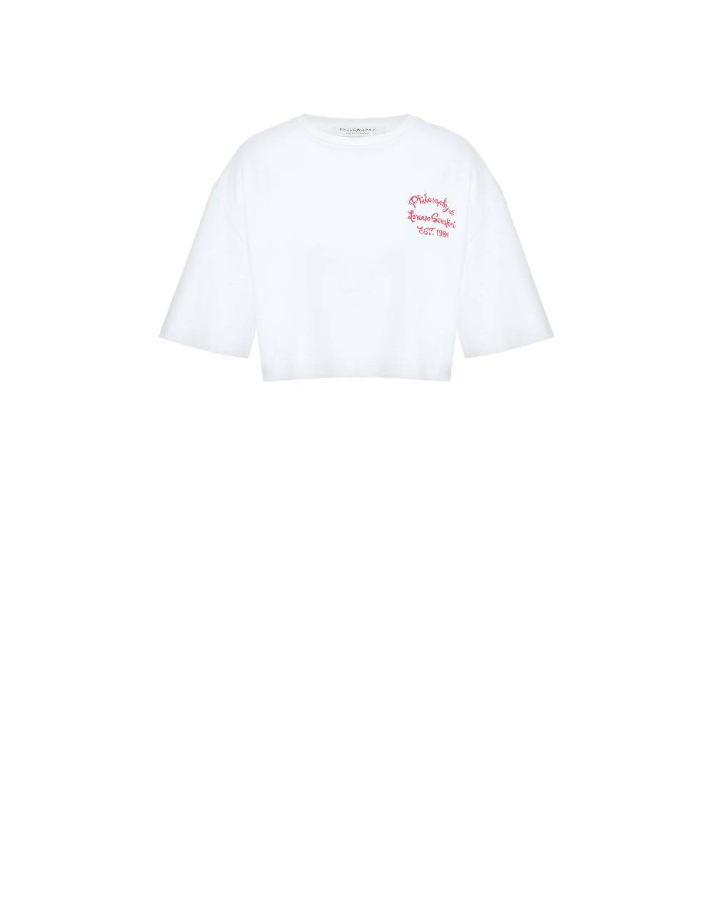 Philosophy Di Lorenzo Serafini T-shirt cropped con stampa logo Qualità