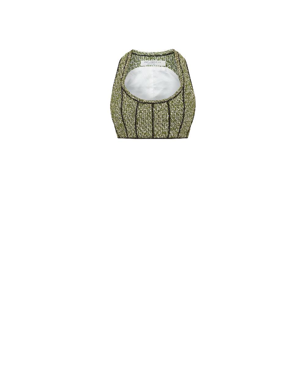 Philosophy Di Lorenzo Serafini Micro top in stuoia bouclé Promozione