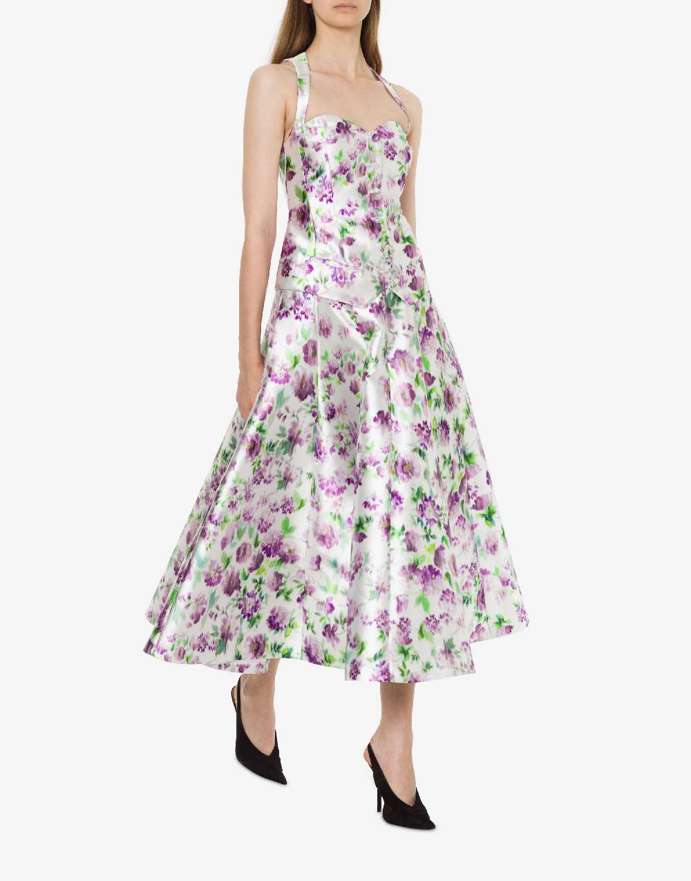 Philosophy Di Lorenzo Serafini Top in radzmir con stampa fiori Pezzi Unici