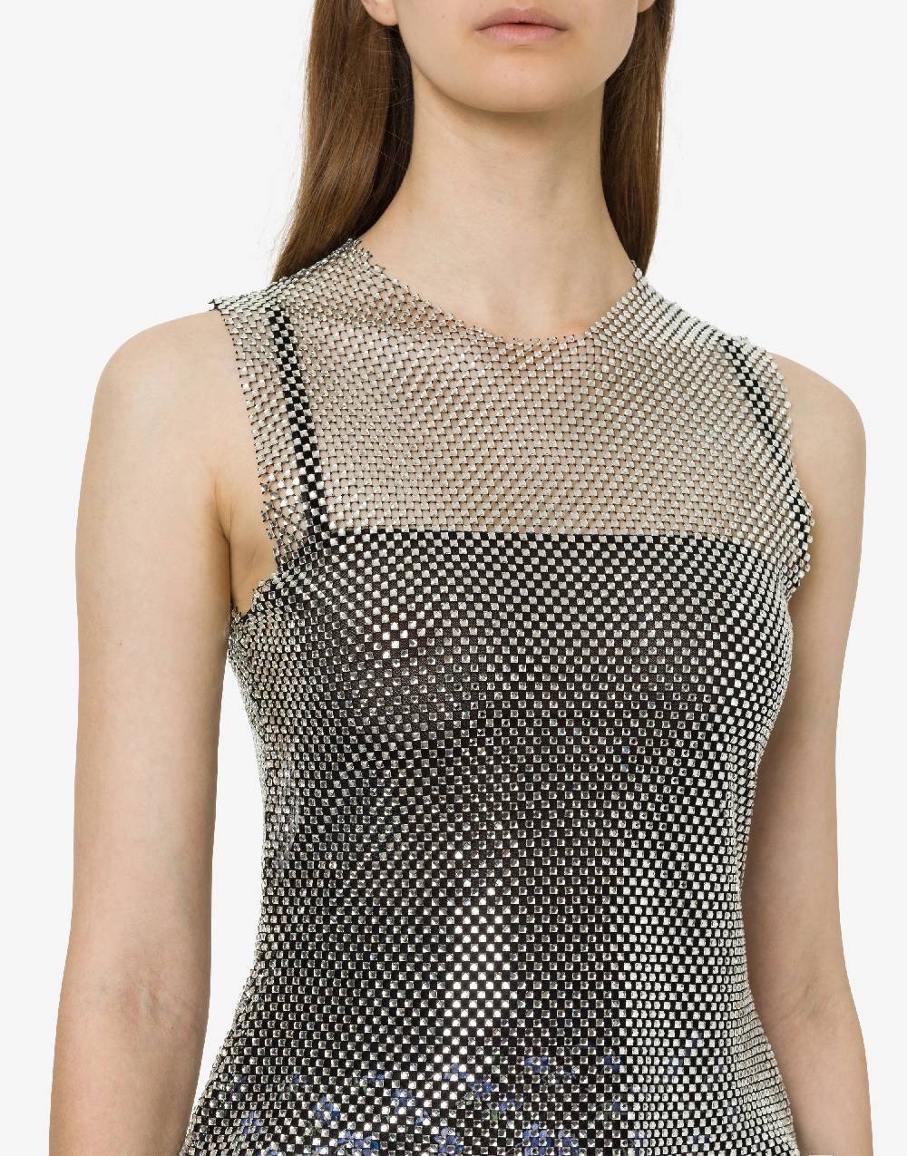 Philosophy Di Lorenzo Serafini Crop top in rete con strass Soddisfazione Garantita