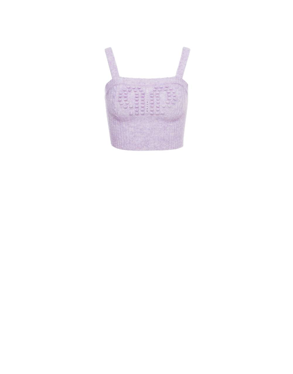 Philosophy Di Lorenzo Serafini Crop top in baby alpaca e lana Doppia P Qualità Garantita