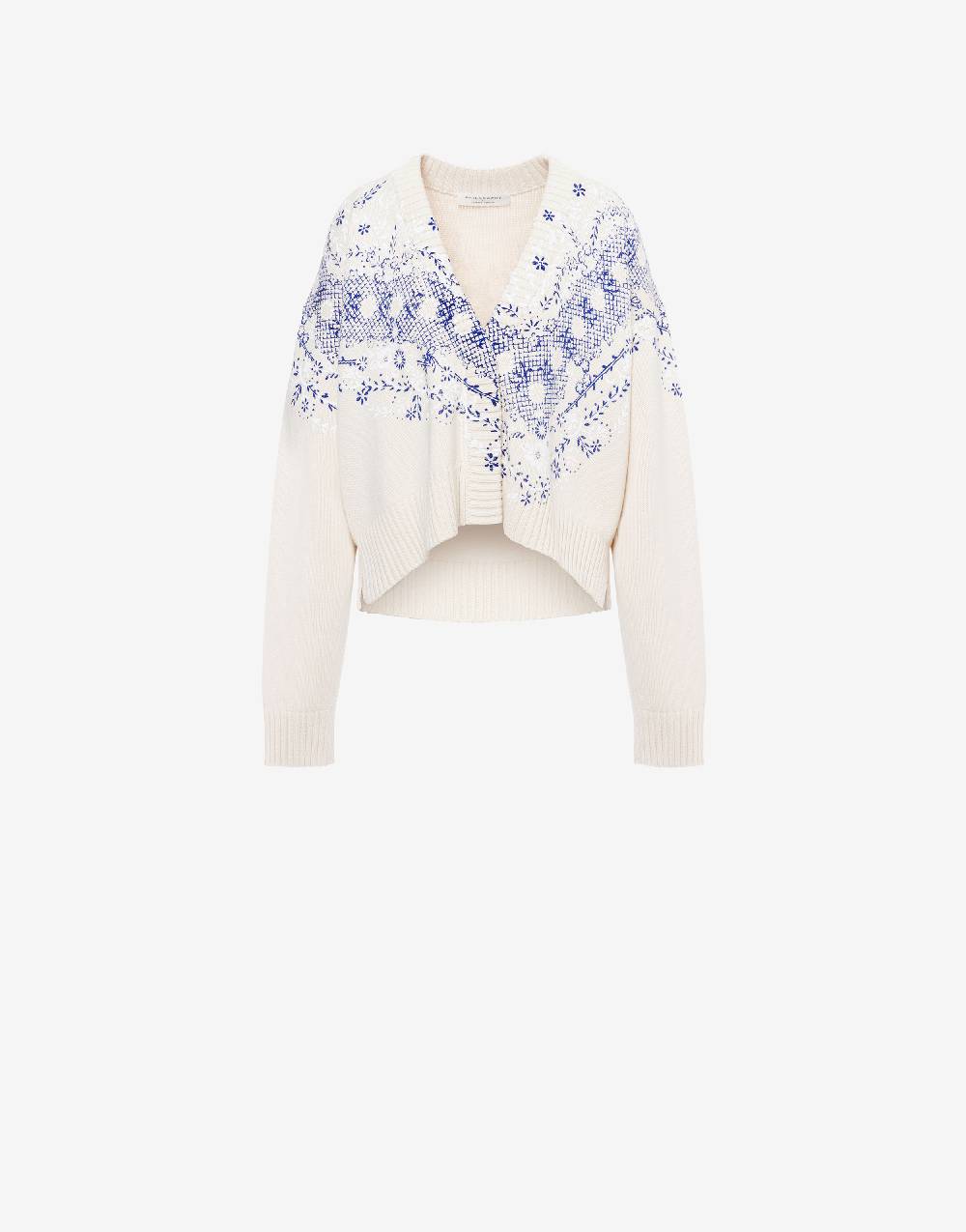 Philosophy Di Lorenzo Serafini Cardigan in cotone e lana con stampa Shopping Online