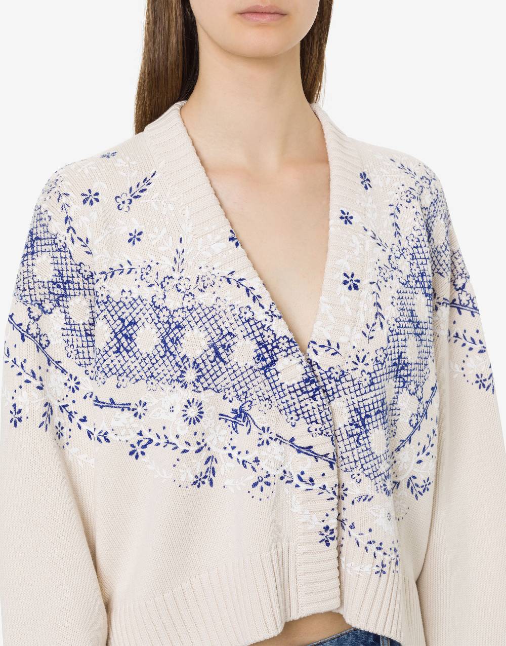 Philosophy Di Lorenzo Serafini Cardigan in cotone e lana con stampa Shopping Online