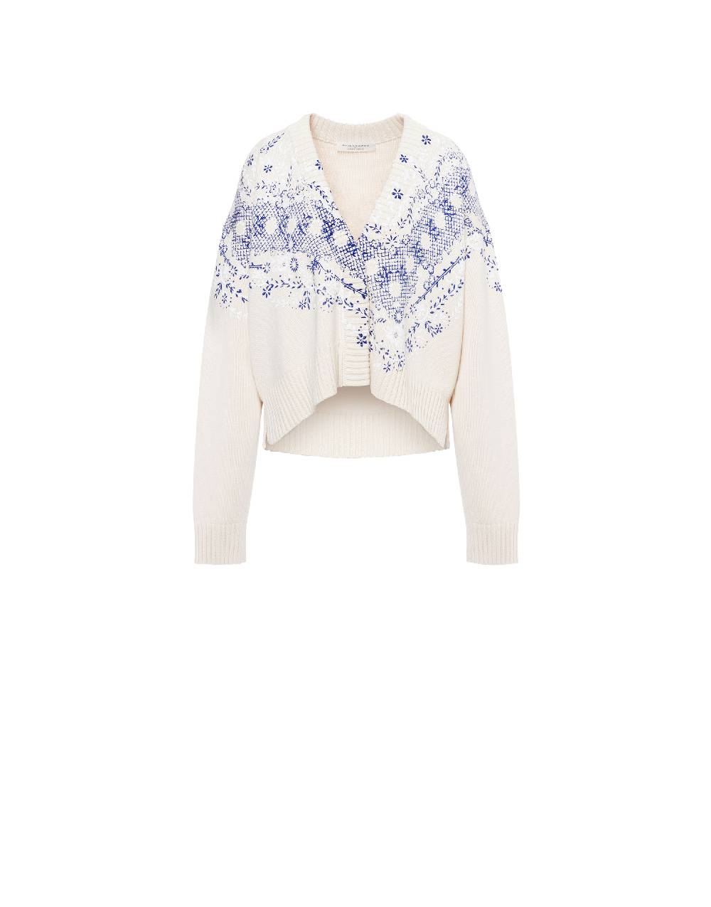 Philosophy Di Lorenzo Serafini Cardigan in cotone e lana con stampa Shopping Online
