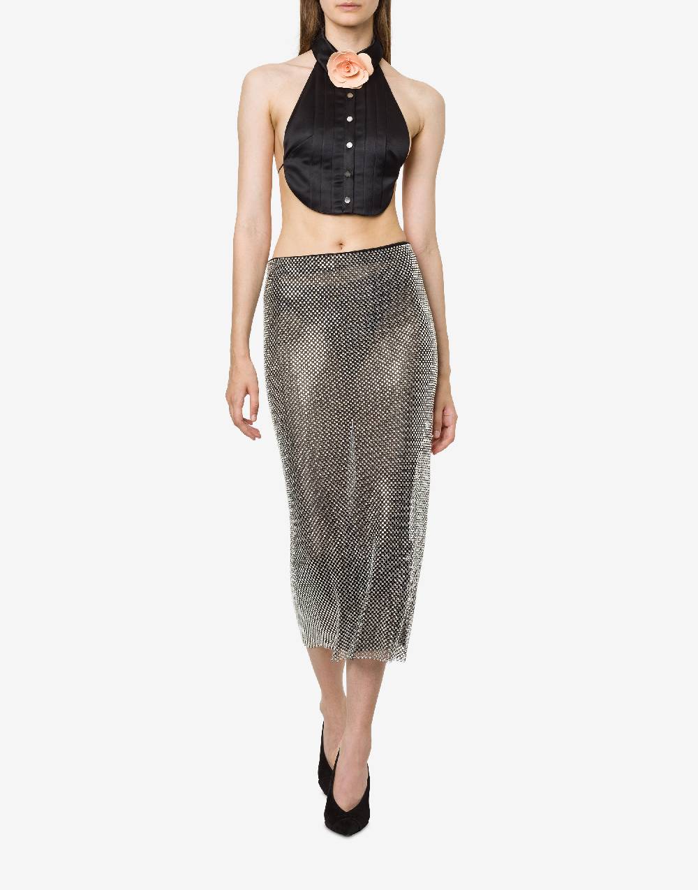 Philosophy Di Lorenzo Serafini Top crop in duchesse Sottocosto
