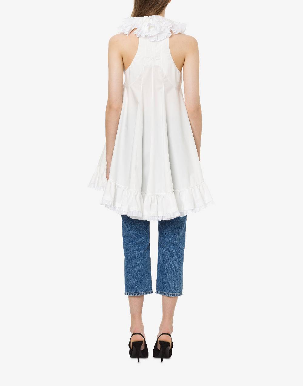 Philosophy Di Lorenzo Serafini Top gilet in popeline con ruches Novità