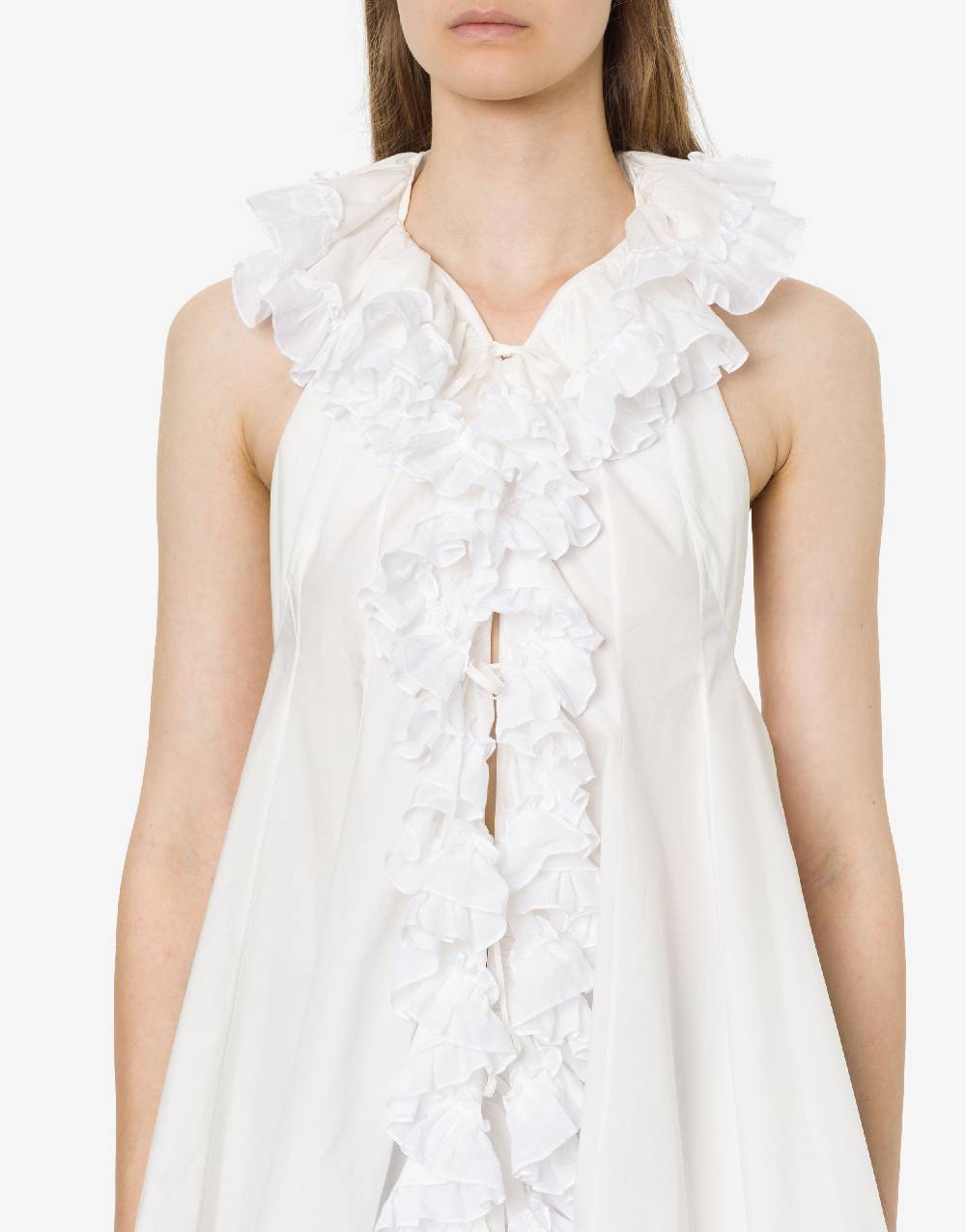 Philosophy Di Lorenzo Serafini Top gilet in popeline con ruches Novità