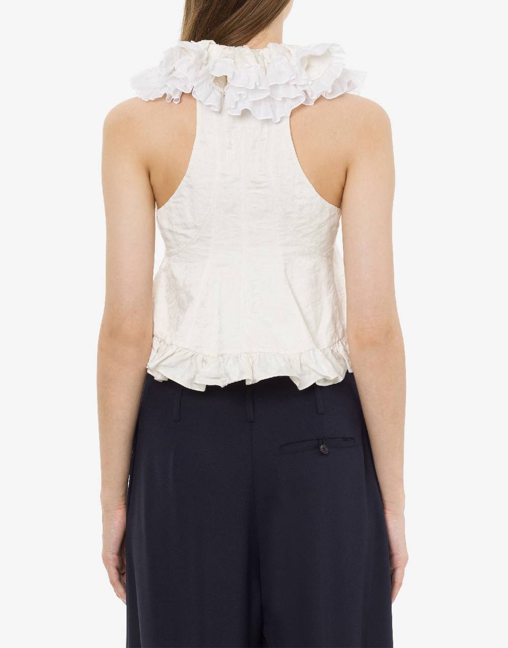 Philosophy Di Lorenzo Serafini Gilet crop in cotone jacquard Presa