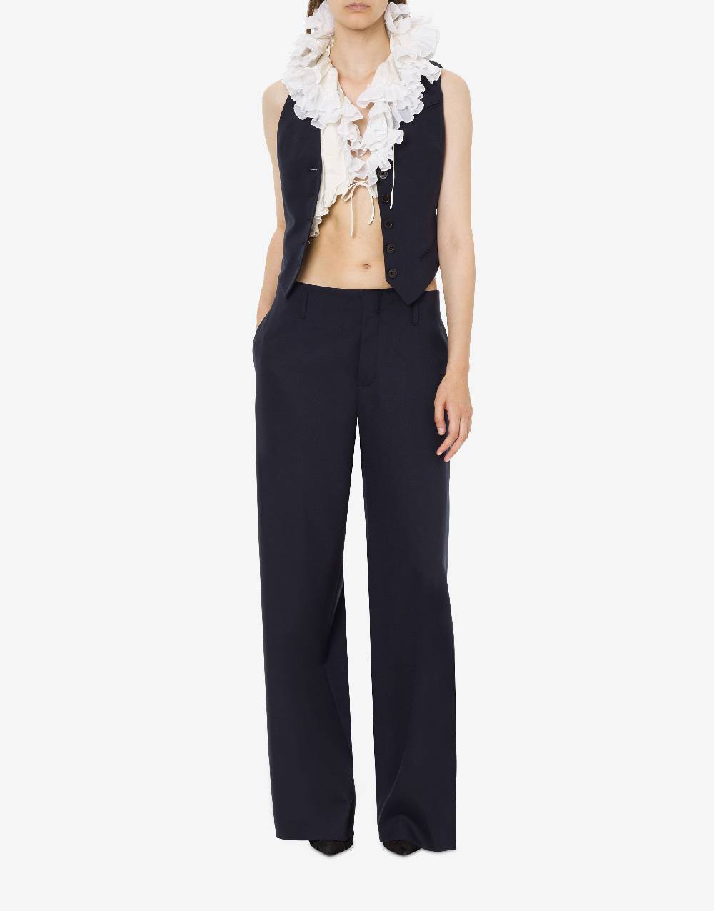 Philosophy Di Lorenzo Serafini Gilet crop in cotone jacquard Presa