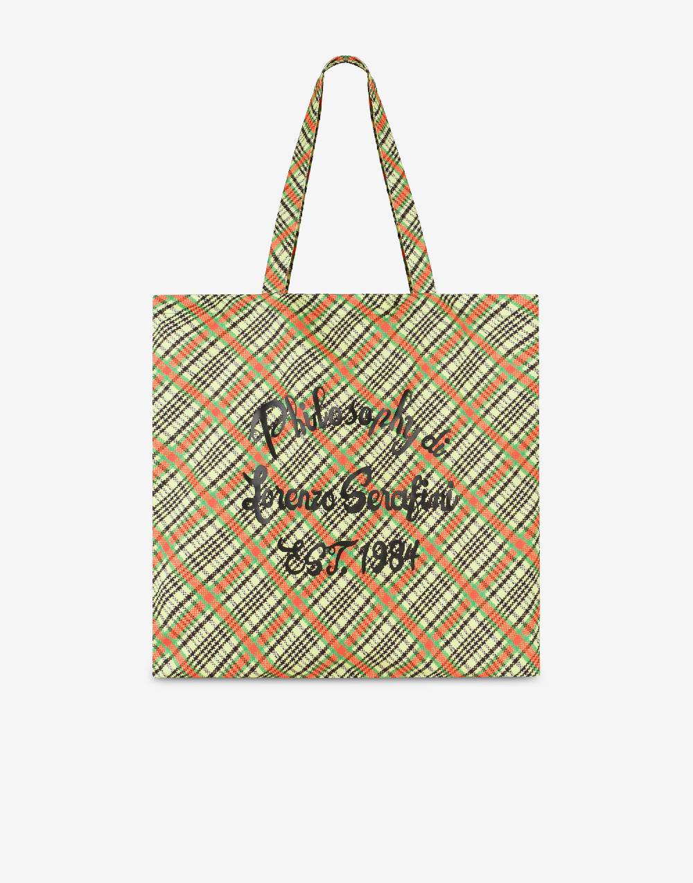 Philosophy Di Lorenzo Serafini Shopper beachwear con stampa Check Outlet
