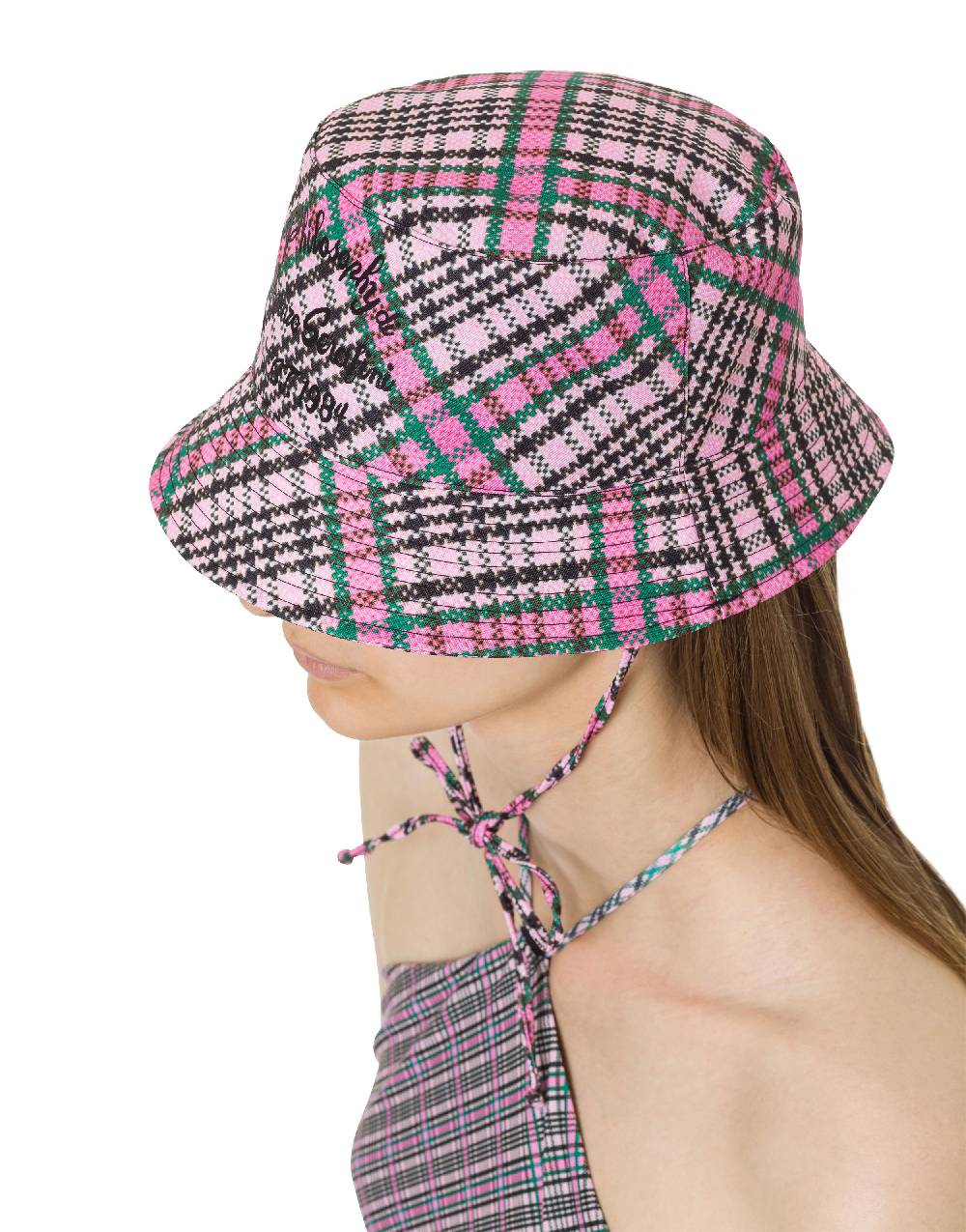 Philosophy Di Lorenzo Serafini Cappello beachwear con stampa Check Offerte