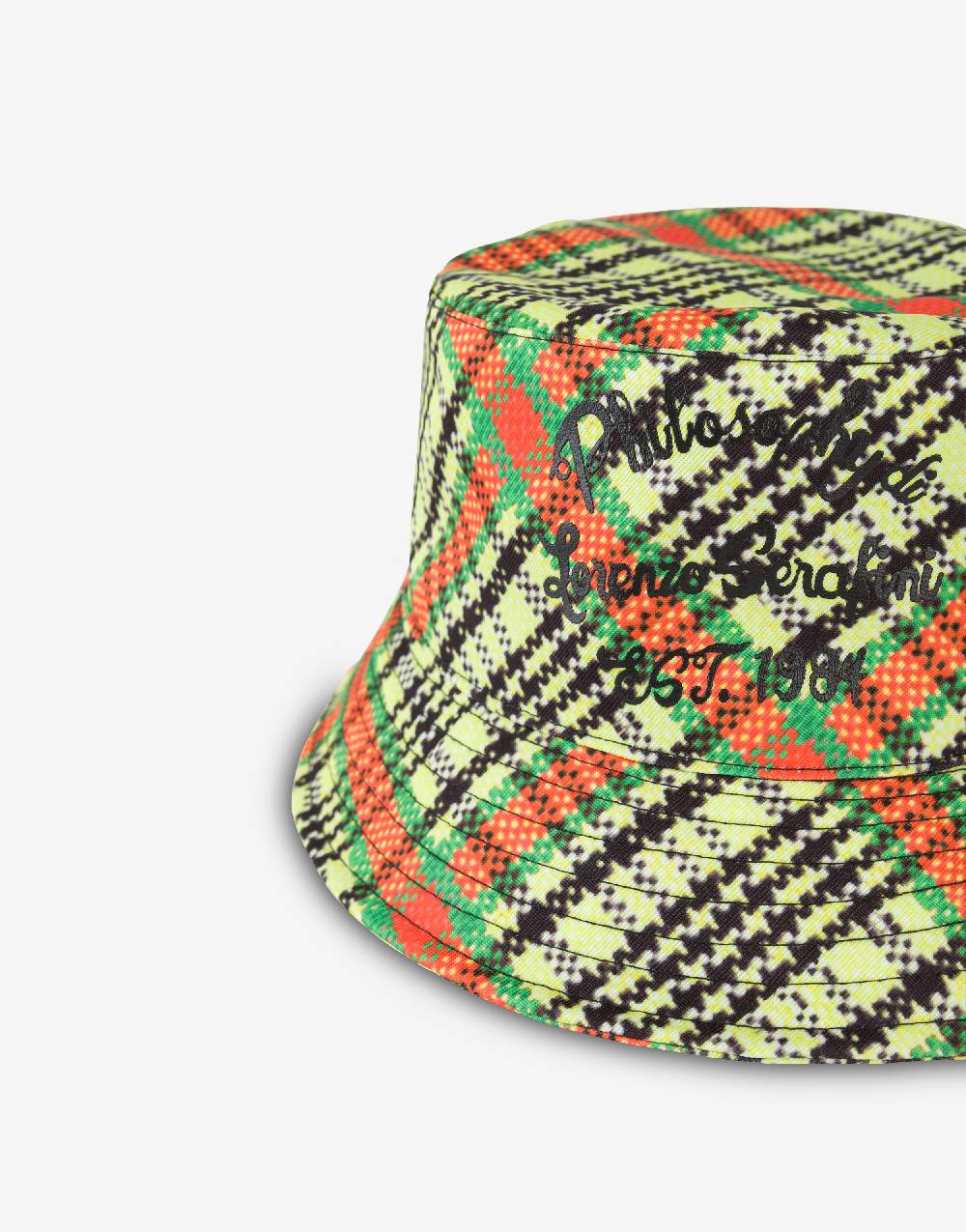 Philosophy Di Lorenzo Serafini Cappello beachwear con stampa Check Hotsell