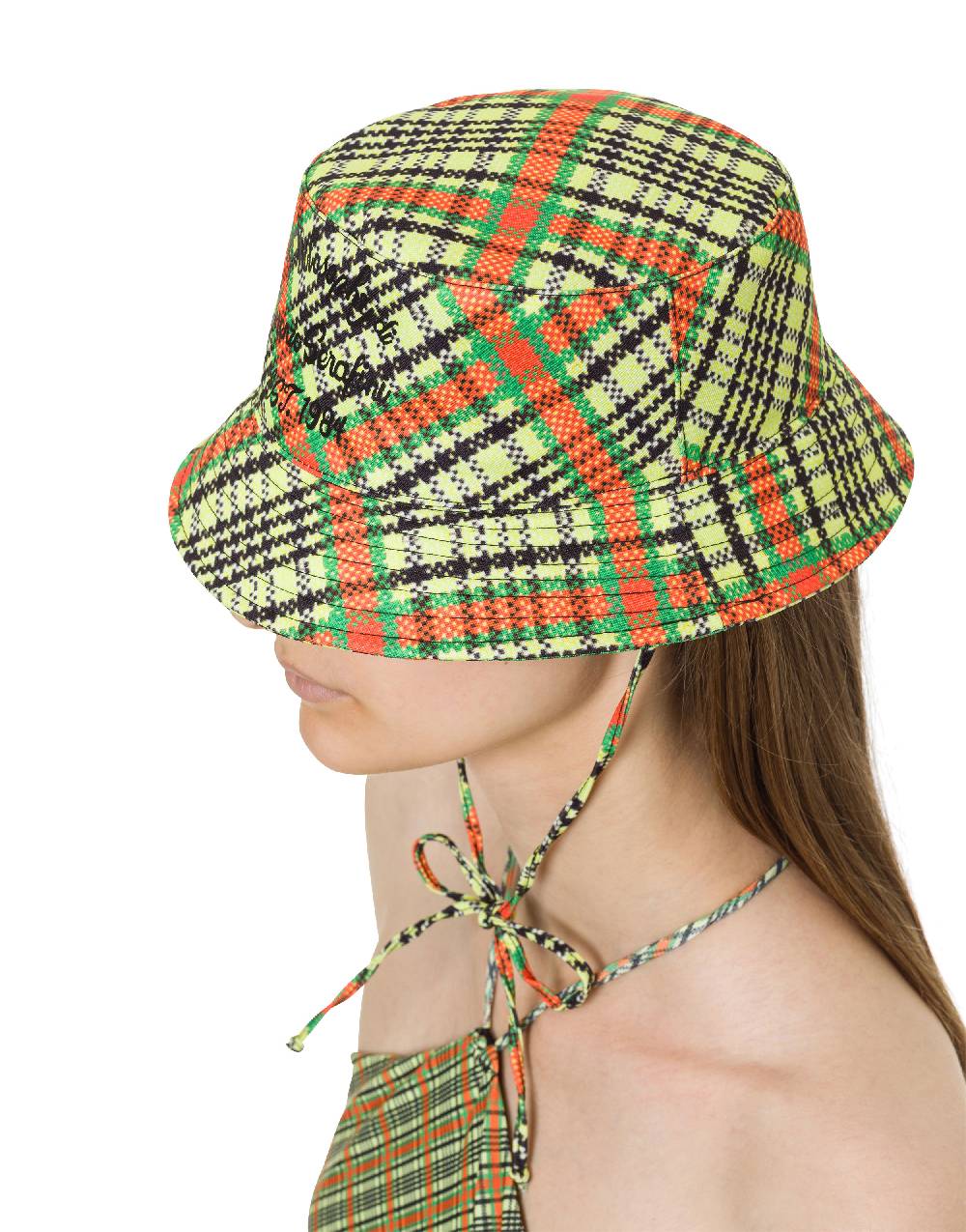 Philosophy Di Lorenzo Serafini Cappello beachwear con stampa Check Hotsell
