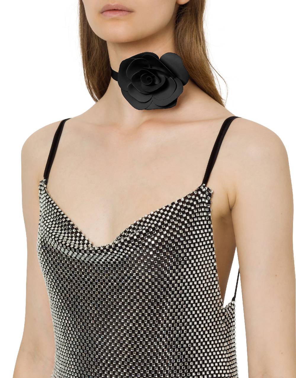 Philosophy Di Lorenzo Serafini Choker con fiore in latex Qualità