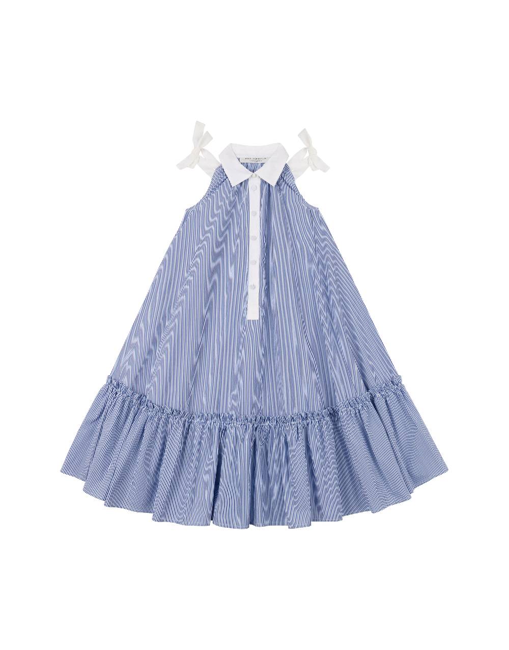 Philosophy Di Lorenzo Serafini Kids abito in popeline rigato con fiocchi Nuova