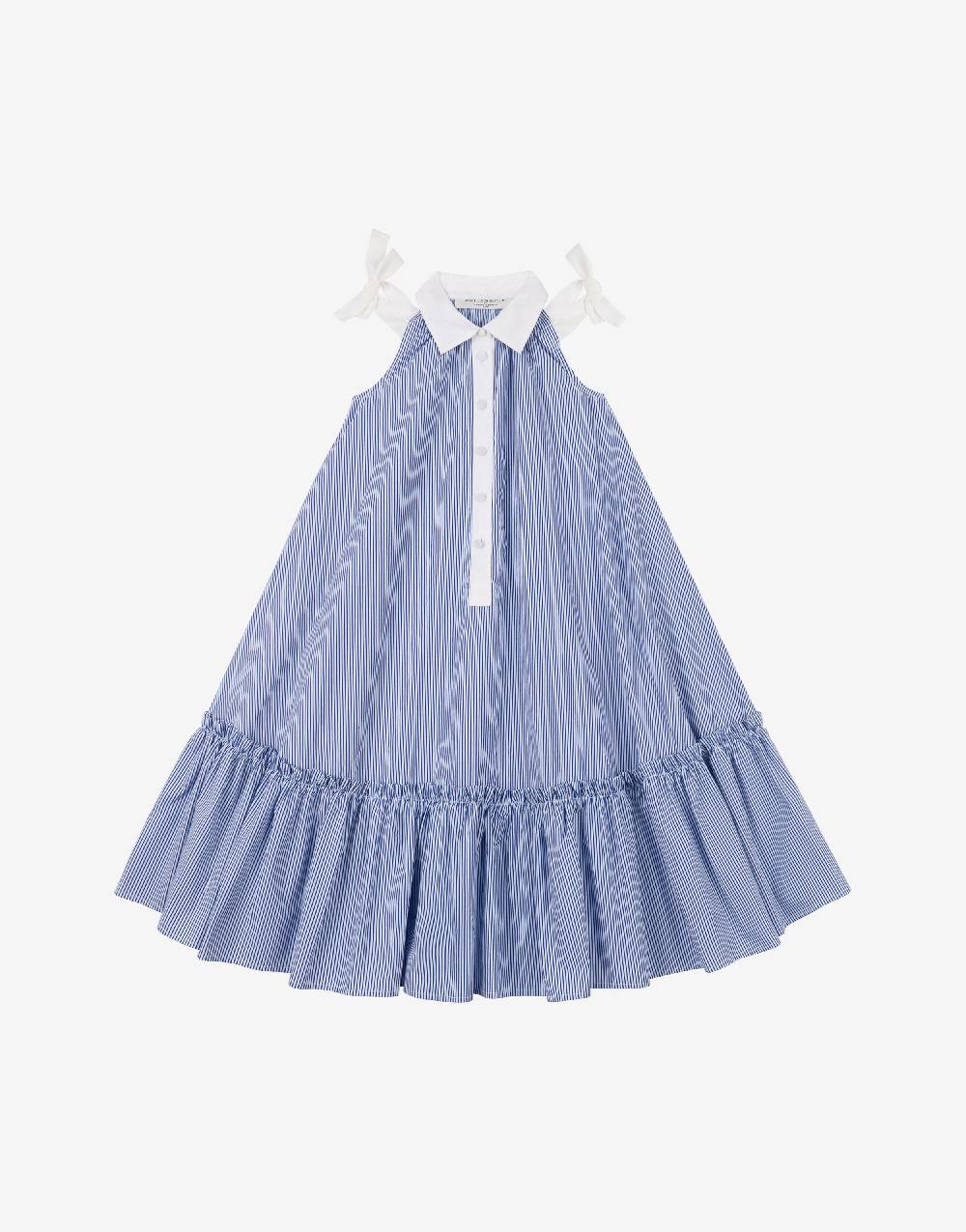 Philosophy Di Lorenzo Serafini Kids abito in popeline rigato con fiocchi Nuova