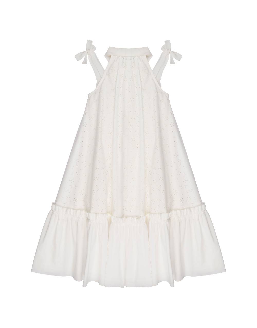 Philosophy Di Lorenzo Serafini Kids abito ad A in cotone con motivo floreale 2025