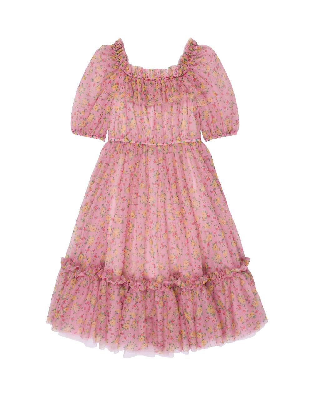 Philosophy Di Lorenzo Serafini Kids abito in tulle con stampa fiori Italy