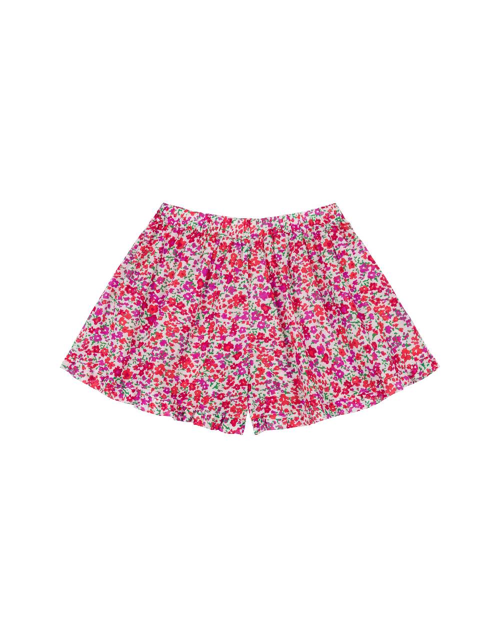 Philosophy Di Lorenzo Serafini Kids short in cotone con stampa fiori 2025