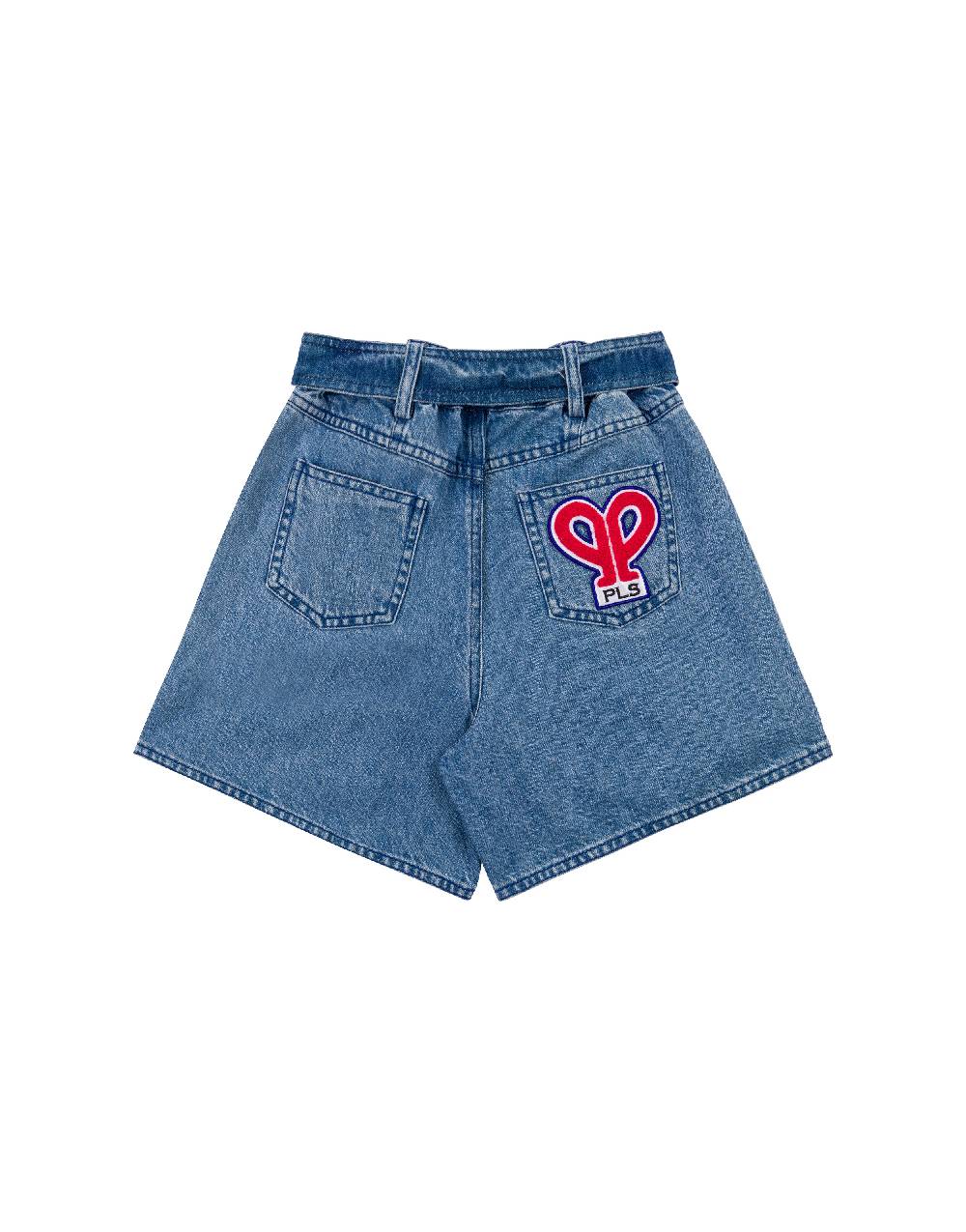 Philosophy Di Lorenzo Serafini Kids short in denim con patch 'doppia P' Nuovo