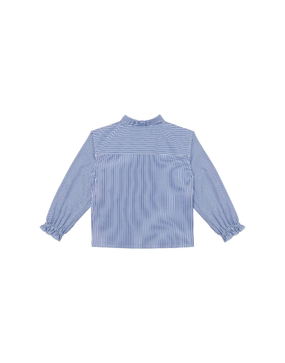 Philosophy Di Lorenzo Serafini Kids camicia in popeline rigato con patch 'doppia P' Vendita