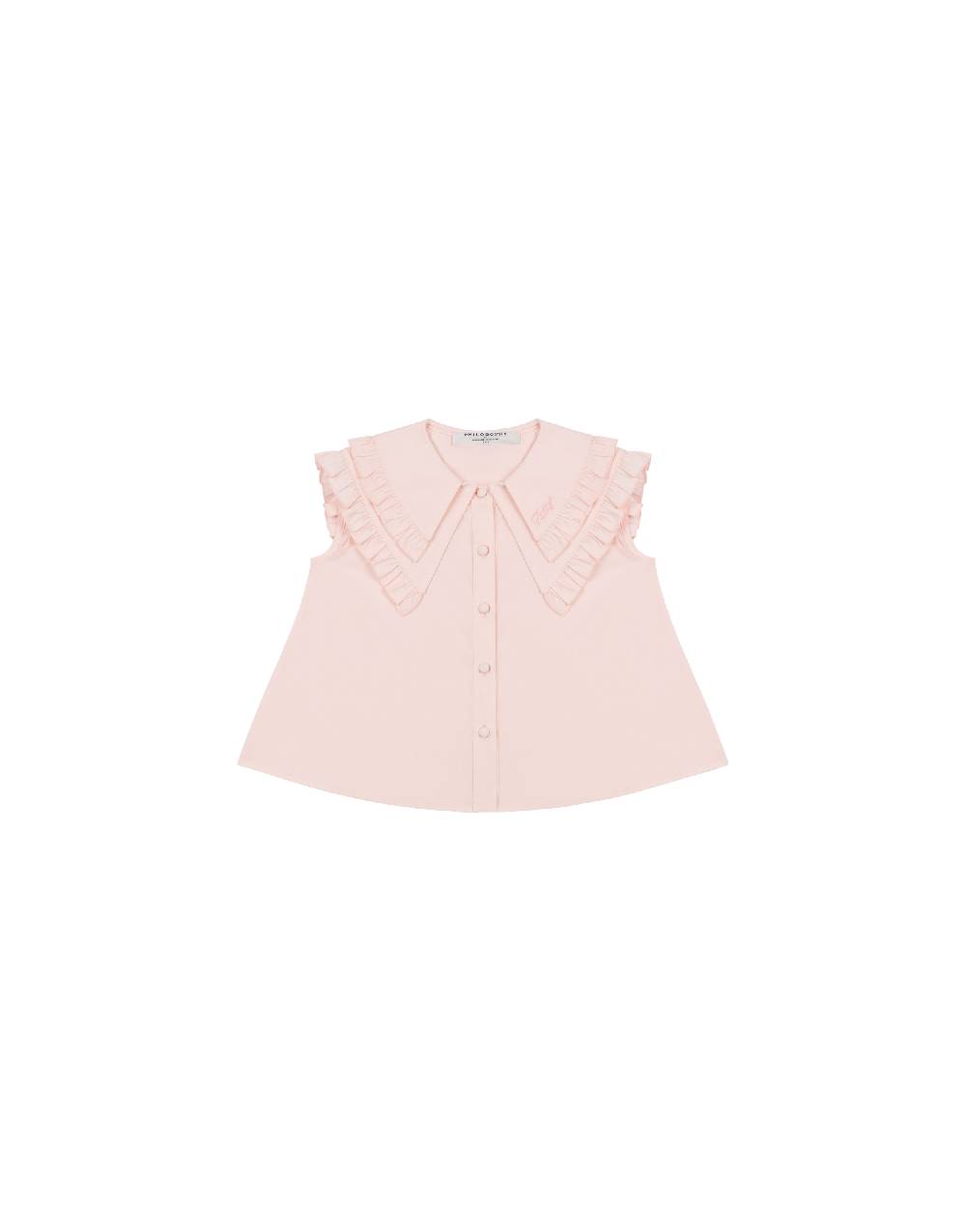 Philosophy Di Lorenzo Serafini Kids top in popeline con maxi colletto Pezzi Unici