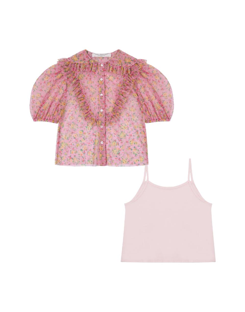 Philosophy Di Lorenzo Serafini Kids camicia in tulle con stampa fiori Soddisfazione Garantita