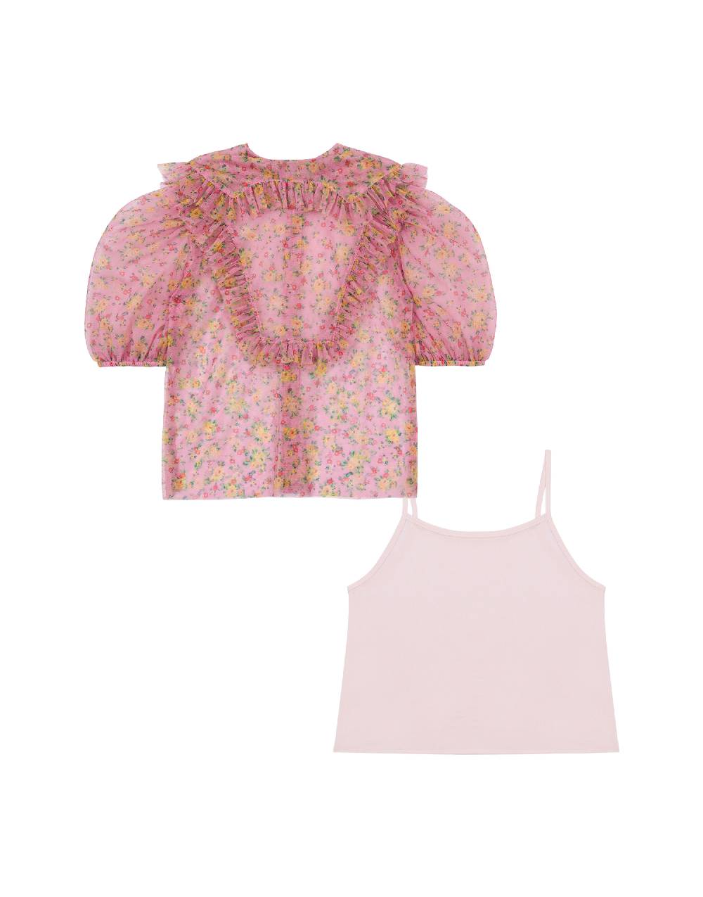 Philosophy Di Lorenzo Serafini Kids camicia in tulle con stampa fiori Soddisfazione Garantita