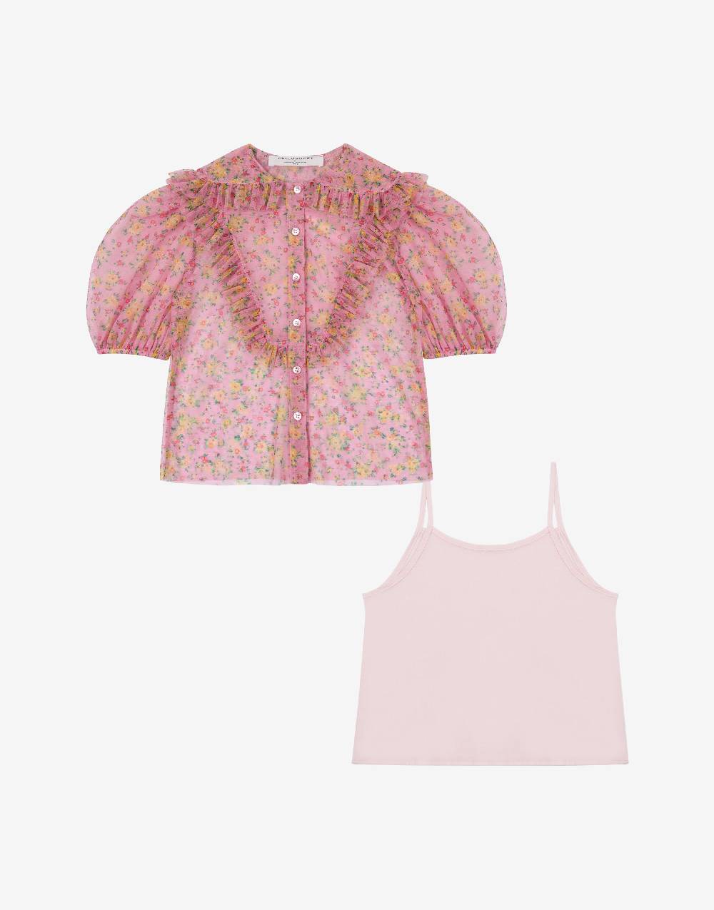 Philosophy Di Lorenzo Serafini Kids camicia in tulle con stampa fiori Soddisfazione Garantita