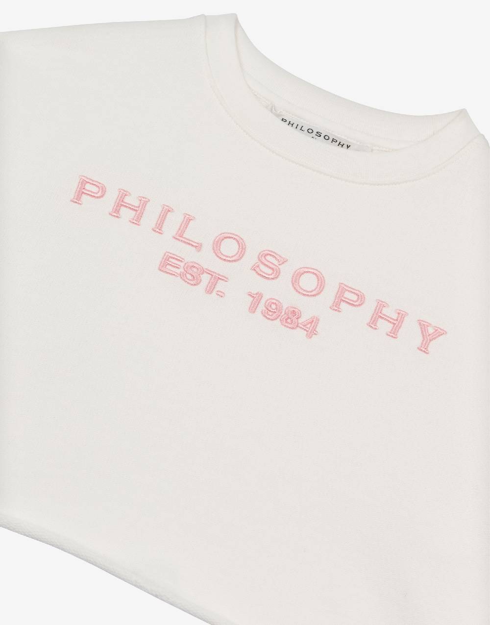 Philosophy Di Lorenzo Serafini Kids felpa in cotone con ricamo logo Qualità Garantita