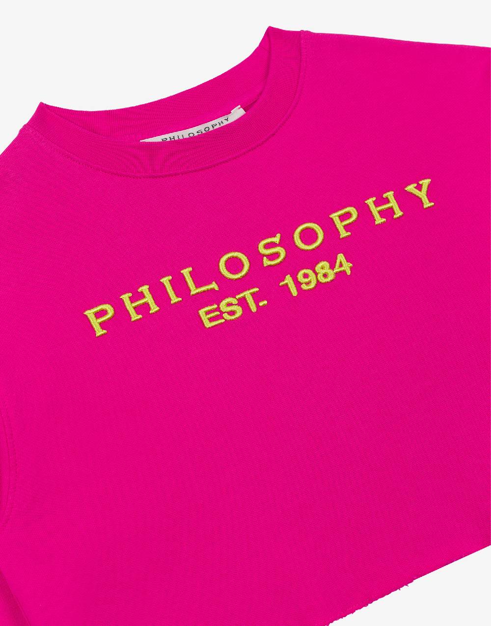Philosophy Di Lorenzo Serafini Kids felpa in cotone con ricamo logo Negozi Online