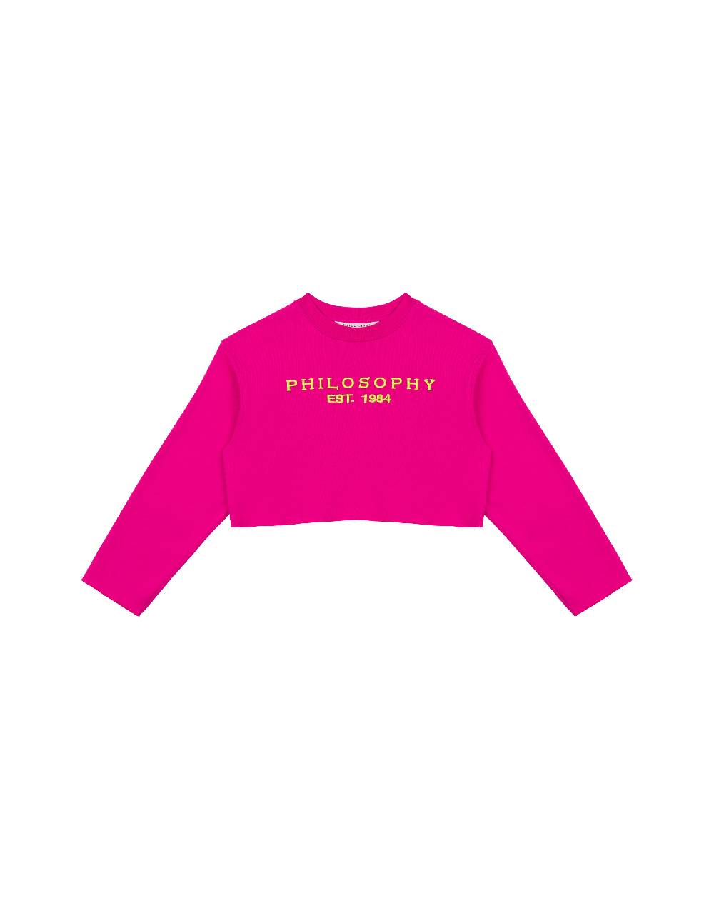 Philosophy Di Lorenzo Serafini Kids felpa in cotone con ricamo logo Negozi Online