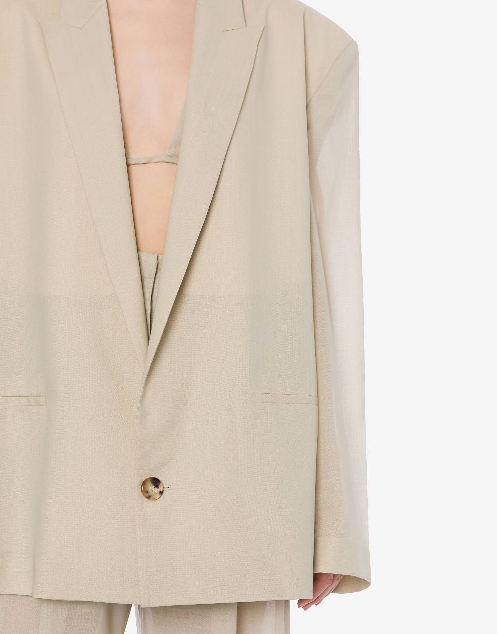 Philosophy Di Lorenzo Serafini Giacca oversize in voile di lana Presa